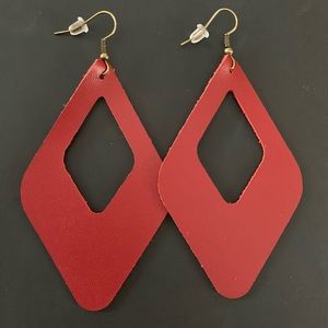 Leather earrings